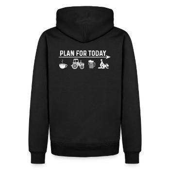 Landwirt Plan Kaffee Geschenk Bier - Sweat à capuche Premium bio Homme - noir - Dos - Nico (187cm)