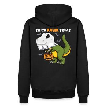 Halloween Dinosaur Party Citrouille Rawr Enfants - Sweat à capuche Premium bio Homme - noir - Dos - Nico (187cm)