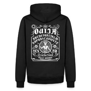 Ouija conseil t-shirt Lucifer jeu diable occulte - Sweat à capuche Premium bio Homme - noir - Dos - Nico (187cm)