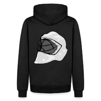 Gardien de but de hockey sur glace - Sweat à capuche Premium bio Homme - noir - Dos - Nico (187cm)