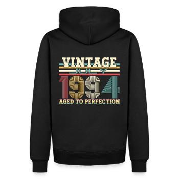 Millésime Juillet 1994 28ème anniversaire Hommes 28 ans - Sweat à capuche Premium bio Homme - noir - Dos - Nico (187cm)