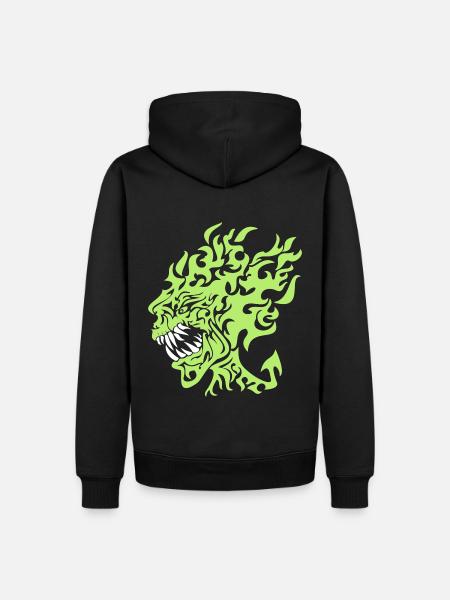 Flamin Heed Customise - Men’s Premium Organic Hoodie - black