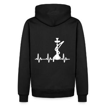 Cadeau de narguilé - Sweat à capuche Premium bio Homme - noir - Dos - Nico (187cm)