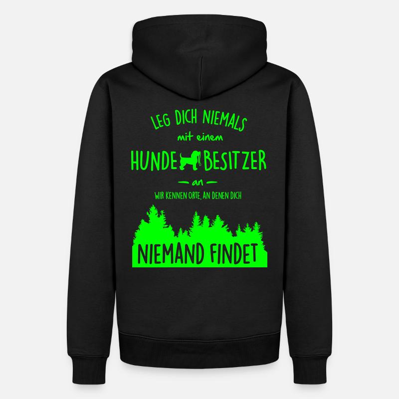 Hundebesitzer - Männer Premium Bio Hoodie - Schwarz