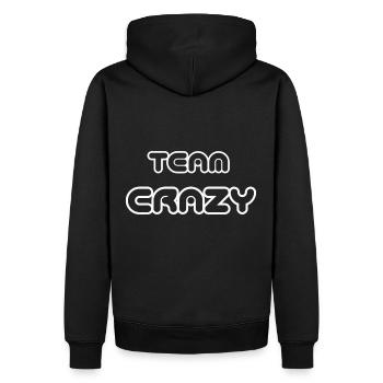 T-Shirt fou de l’équipe, fou, drôle, drôle - Sweat à capuche Premium bio Homme - noir - Dos - Nico (187cm)