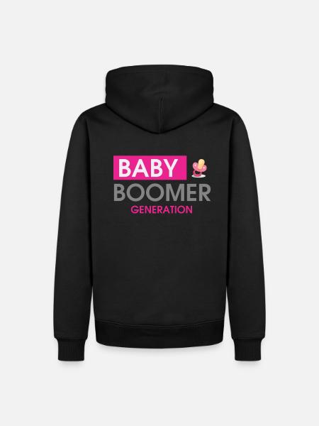 Baby Boomer Generation - Männer Premium Bio Hoodie - Schwarz