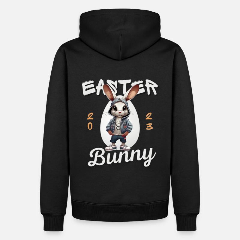 EASTER BUNNY 2023 - Männer Premium Bio Hoodie - Schwarz