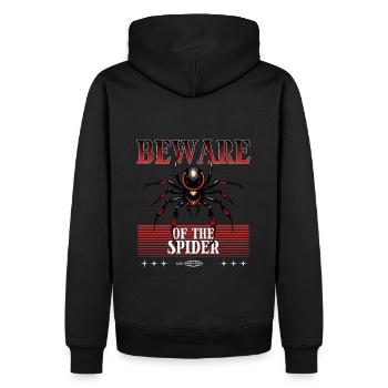 Spinne - Männer Premium Bio Hoodie - Schwarz - Hinten - Nico (187cm)