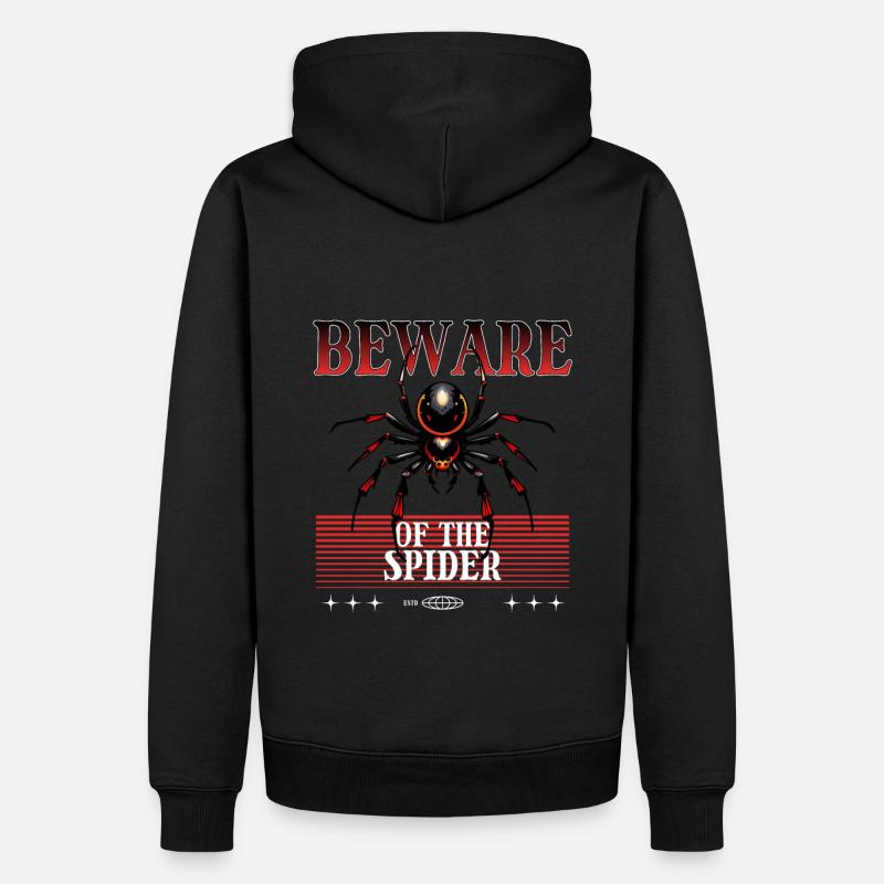 Araignée - Sweat à capuche Premium bio Homme - noir