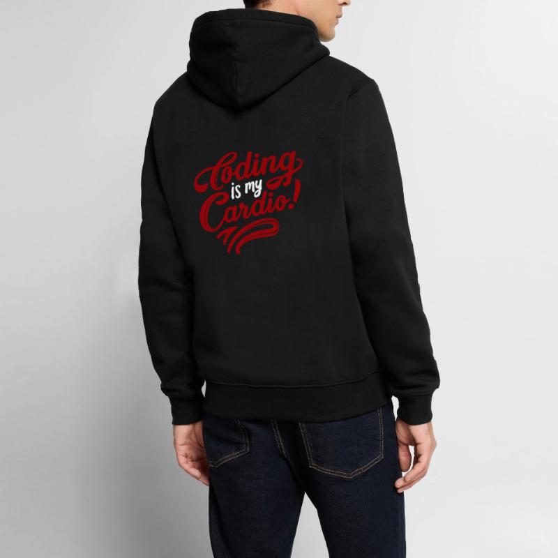 Coding Is My Cardio | Techy Coder Fashion Men’s Premium Organic Hoodie