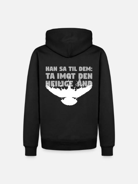 Receive Comforter - Norwegian - Men’s Premium Organic Hoodie - black