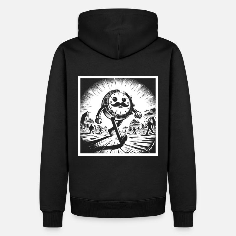 Mr. Breitgrin - Männer Premium Bio Hoodie - Schwarz