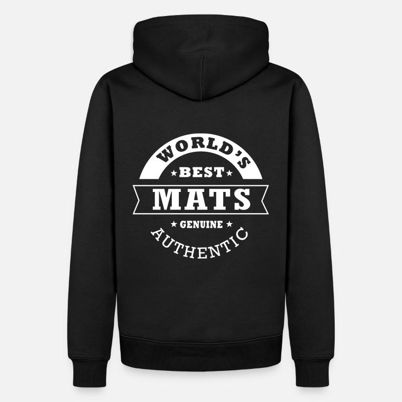Matten, Matten - Männer Premium Bio Hoodie - Schwarz