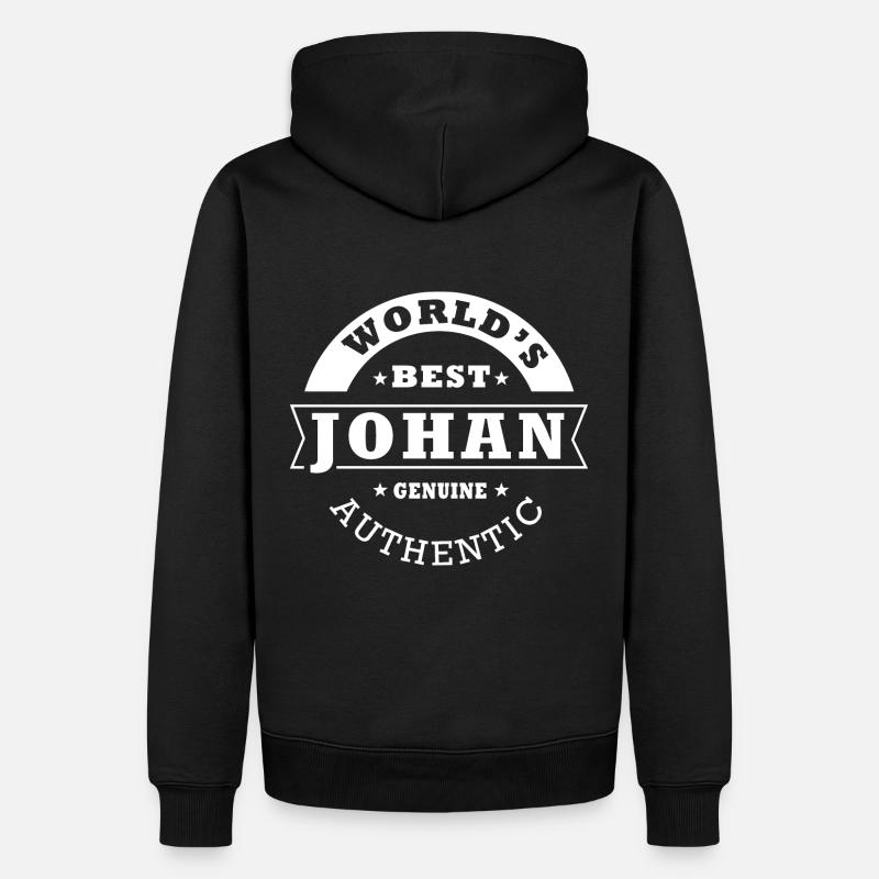 Johan, johan - Männer Premium Bio Hoodie - Schwarz