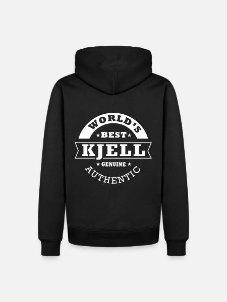 Kjell, kjell - Männer Premium Bio Hoodie - Schwarz