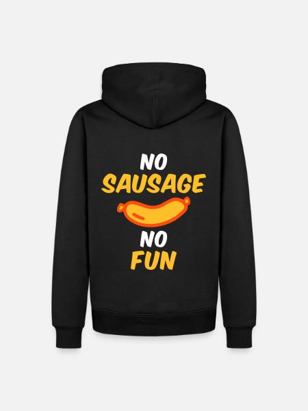 No sausage no fun - Men’s Premium Organic Hoodie - black