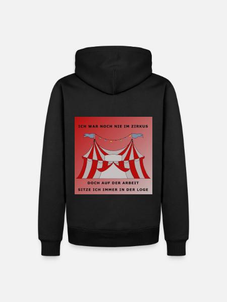 Zirkus - Männer Premium Bio Hoodie - Schwarz