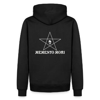 Memento Mori - Sweat à capuche Premium bio Homme - noir - Dos - Nico (187cm)