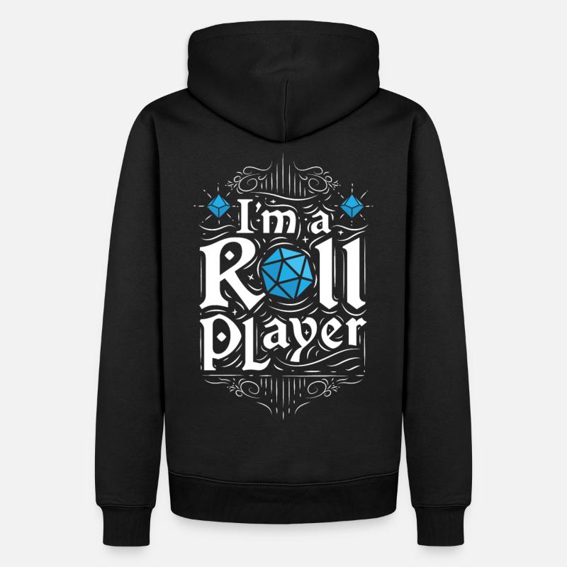 I'm a roll player - Sweat à capuche Premium bio Homme - noir