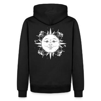 Albert Hofmann stolpert für immer über LSD - Männer Premium Bio Hoodie - Schwarz - Hinten - Nico (187cm)