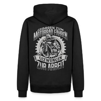 Motorcycle Funny saying for all bikers - Men’s Premium Organic Hoodie - black - Back - Nico (187cm)