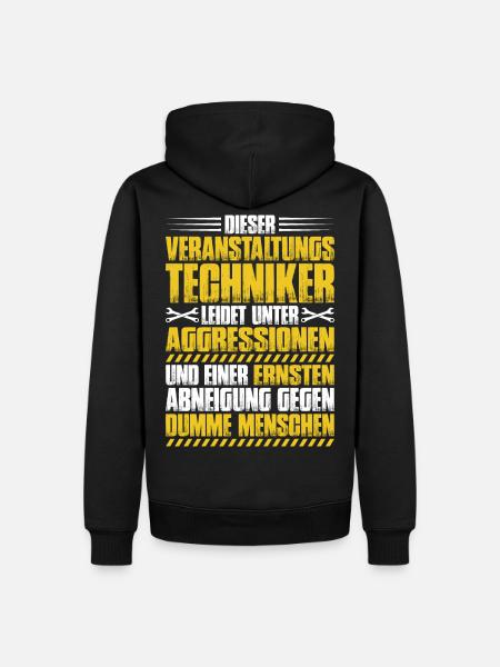 Veranstaltungstechniker Event Technician - Männer Premium Bio Hoodie - Schwarz