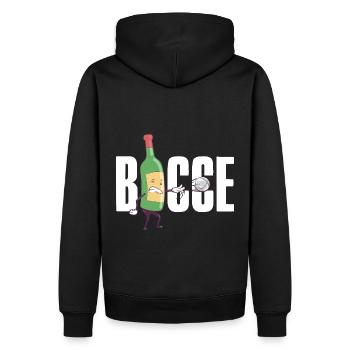 Bocce Wine Bottle Bocce Ball avec Jack Bocci Game - Sweat à capuche Premium bio Homme - noir - Dos - Nico (187cm)