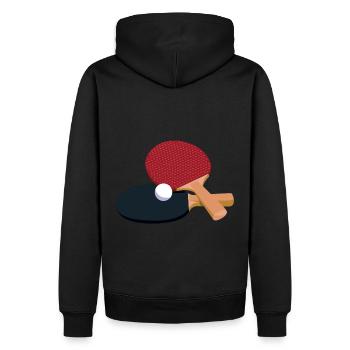 Raquette de tennis de table Types de poignées De tennis de table Table - Sweat à capuche Premium bio Homme - noir - Dos - Nico (187cm)