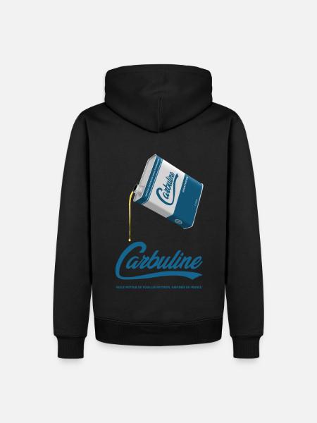 Carbuline - Sweat à capuche Premium bio Homme - noir