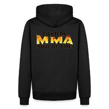 MMA FIGHT FIRE - T-SHIRT Mixed martial arts - Sweat à capuche Premium bio Homme - noir - Dos - Nico (187cm)
