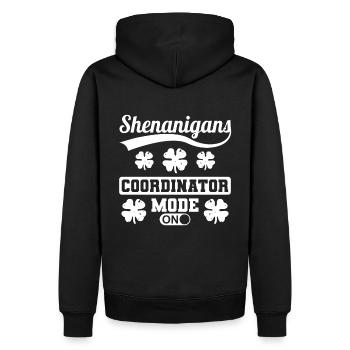 Shenanigans Coordinator Mode On St. Patrick's Day - Men’s Premium Organic Hoodie - black - Back - Nico (187cm)