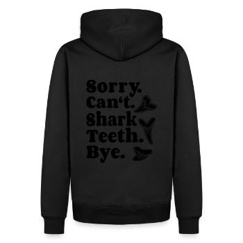 Dent de requin Dent de requin Dents de requin - Sweat à capuche Premium bio Homme - noir - Dos - Nico (187cm)