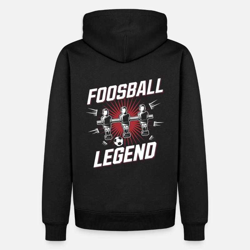 Foosball Legend Baby-foot - Sweat à capuche Premium bio Homme - noir