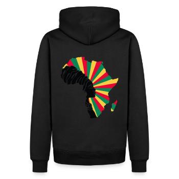 Benin Benin Flag Africa Black Heritage - Men’s Premium Organic Hoodie - black - Back - Nico (187cm)
