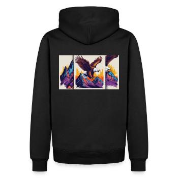 Image : 2025 06 13 024946858 - Sweat à capuche Premium bio Homme - noir - Dos - Nico (187cm)