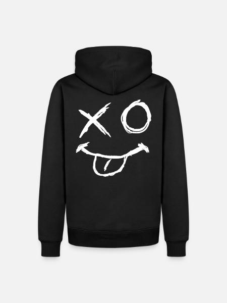 Raveface Electro Trance Tekk Festival 2019 Shirt - Männer Premium Bio Hoodie - Schwarz