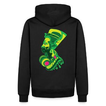 Chemise Techno Egytian Rave Festival - Sweat à capuche Premium bio Homme - noir - Dos - Nico (187cm)