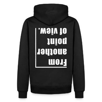 From the Other Point of View - Men’s Premium Organic Hoodie - black - Back - Nico (187cm)