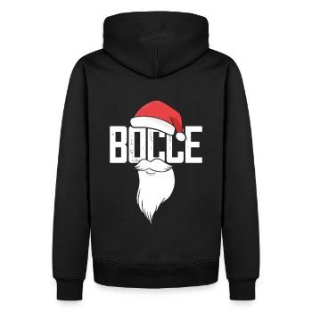 Bocce Santa Claus Bocce Ball avec Jack Bocci - Sweat à capuche Premium bio Homme - noir - Dos - Nico (187cm)