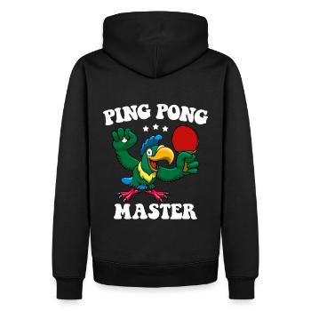 Ping Pong Master Raquette de tennis de table Tennis de table - Sweat à capuche Premium bio Homme - noir - Dos - Nico (187cm)