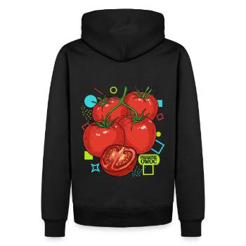 Legale Früchte - Männer Premium Bio Hoodie - Schwarz - Hinten - Nico (187cm)