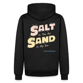 Mer Baltique (édition Salt-Sand) - Sweat à capuche Premium bio Homme - noir - Dos - Nico (187cm)