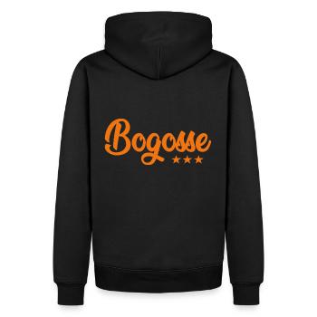 Bogosse homme sexy couple amoureux - Sweat à capuche Premium bio Homme - noir - Dos - Nico (187cm)