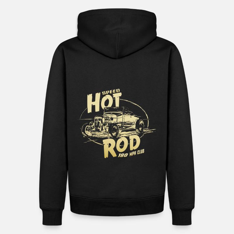 Garage Hot Rod V8 - Sweat à capuche Premium bio Homme - noir