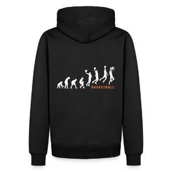 Basketball Basketball Evolution Basketball Player - Men’s Premium Organic Hoodie - black - Back - Nico (187cm)
