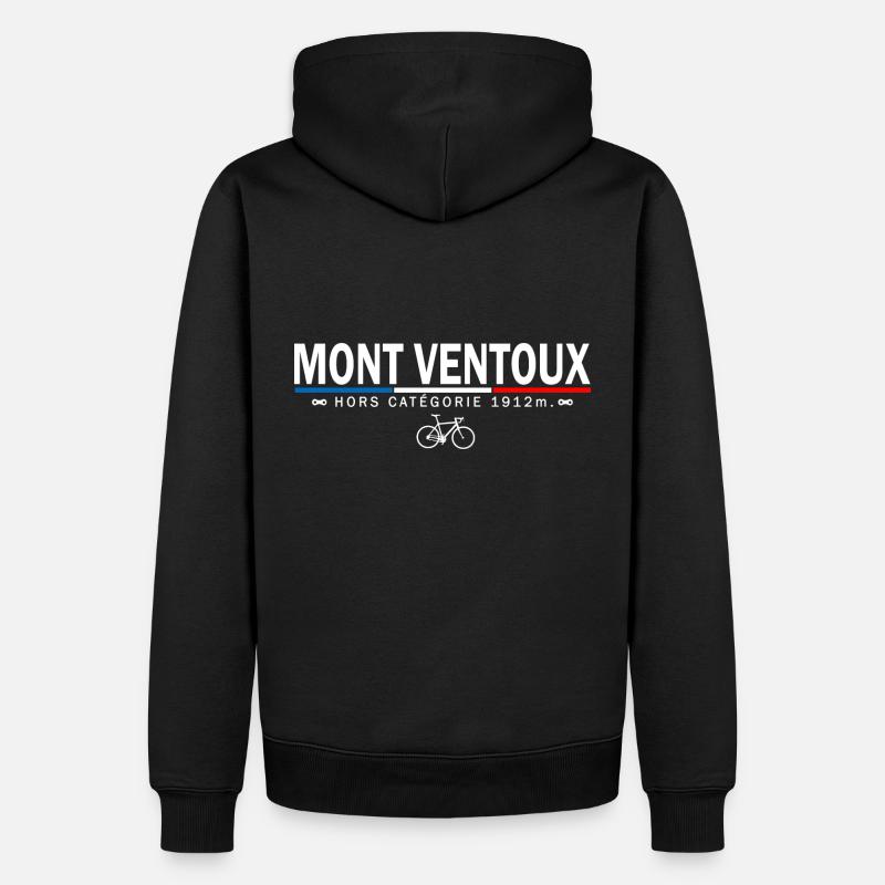 Vélo velo Mont Ventoux cycliste col ventoux - Sweat à capuche Premium bio Homme - noir