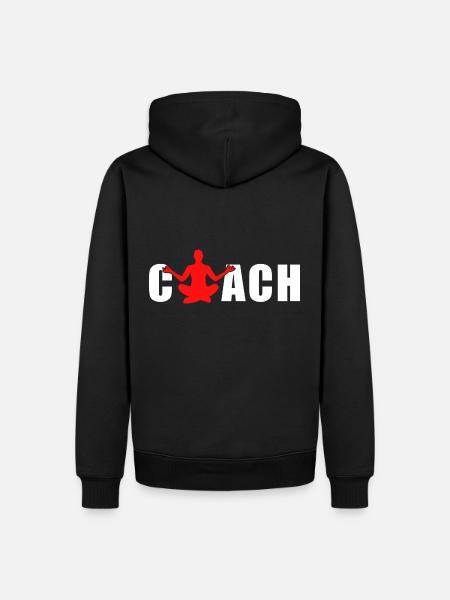 Yoga Coach - Men’s Premium Organic Hoodie - black