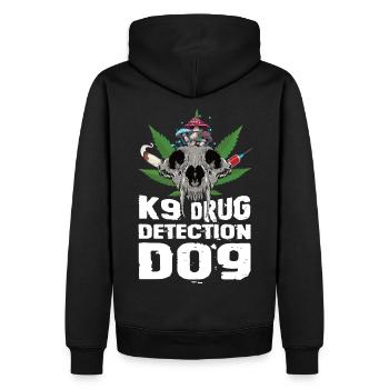 Dog Police Service Dog Drugs - Men’s Premium Organic Hoodie - black - Back - Nico (187cm)