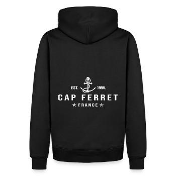 Cap Ferret cool gift - Men’s Premium Organic Hoodie - black - Back - Nico (187cm)