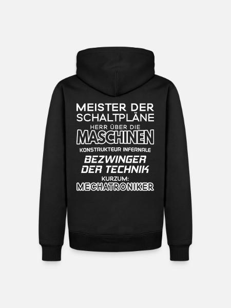 Mechatroniker / Mechatronikerin / Mechatronik - Männer Premium Bio Hoodie - Schwarz